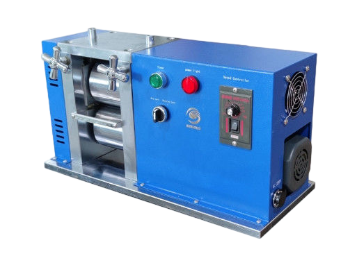 400mm Electrode Battery Making Machine Electric Heating Manual Rolling Press