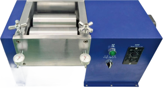 Battery Electrode Horizontal Hot Roller Press Machine 200mm